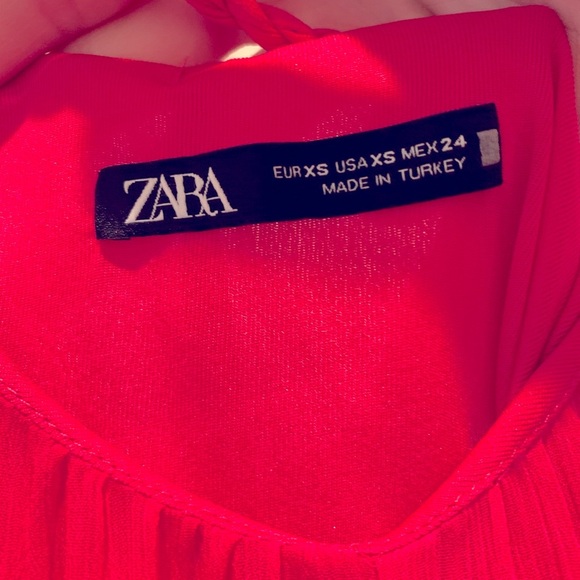 Zara Hot Pink Braided Back Dress - Picture 5 of 5